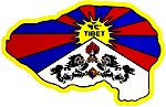 Lot de 5 autocollants Tibet (pays)