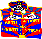 Lot de 5 autocollants Tibet (m�lange)