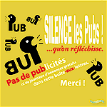 Autocollant Silence les pubs
