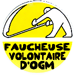 Lot de 5 autocollants Faucheur d'OGM