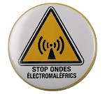 Badge Stop Ondes