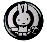 Badge Lapin bricoleur