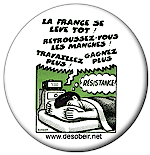 Badge La France se l�ve t�t