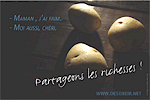 Autocollant Partageons les richesses