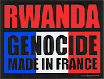 Lot de 3 autocollants Rwanda