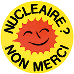 Autocollant Nucl�aire Non Merci