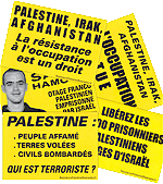 Lot de 10 autocollants Palestine