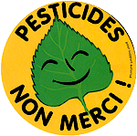Autocollant Pesticides Non Merci (grande taille)