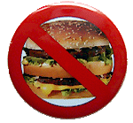 Badge Malbouffe