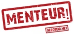 Lot de 10 autocollants Menteur