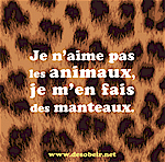 Lot de 5 autocollants Je n'aime pas les animaux