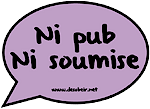 Lot de 8 autocollants Ni pub ni soumise
