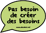 Autocollant Pas besoin