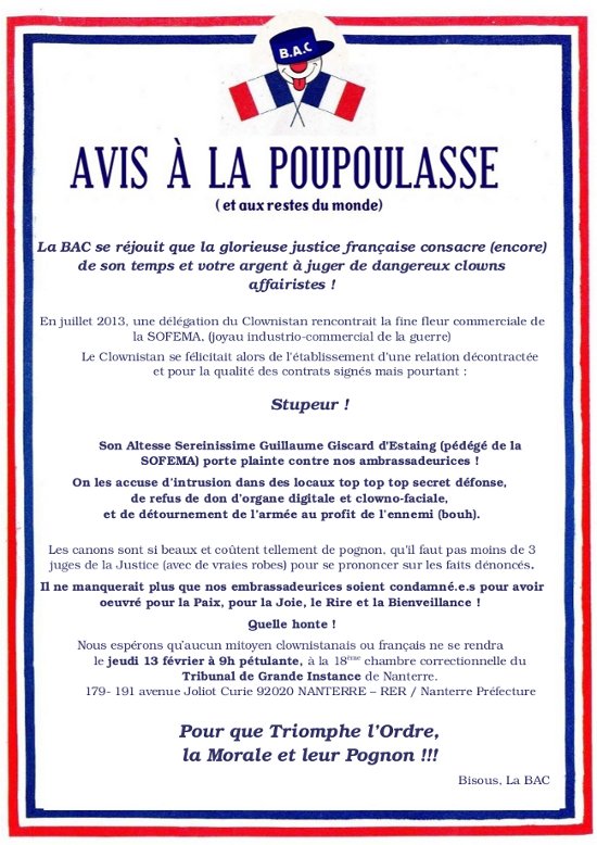 Avis à la poupoulasse